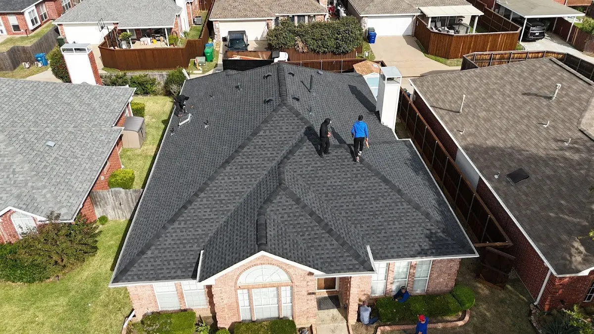 Slate & Tile Roof Repair work in progress on a St. Helens property